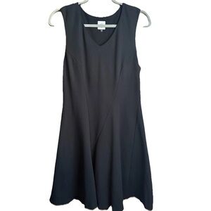 Cabi Black Fit & Flare Sleeveless Dress Size M LBD Stretch Office To Evening